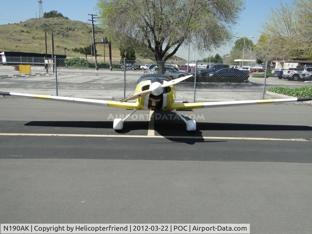 N190AK, 2004 Aero Designs Pulsar C/N KP-1, Low to the ground and parked in transient parking
