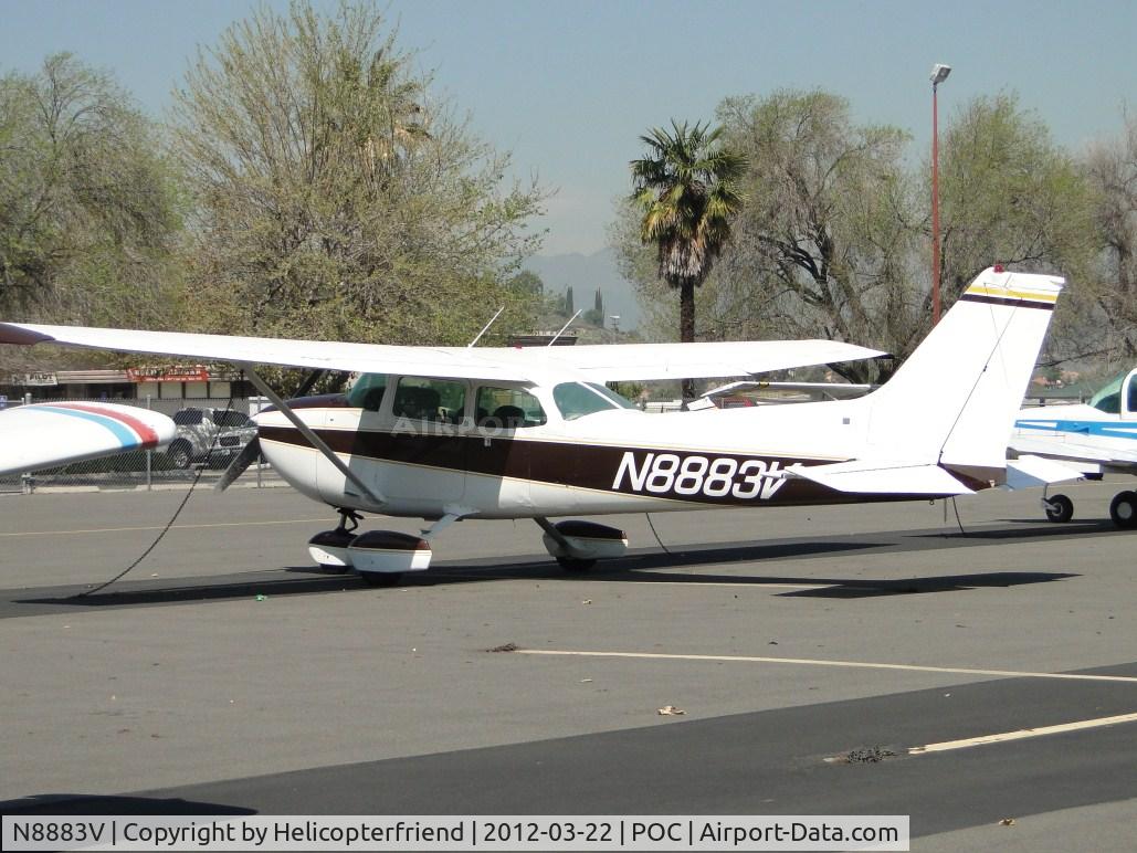 N8883V, 1974 Cessna 172M C/N 17264242, Parked in transient parking