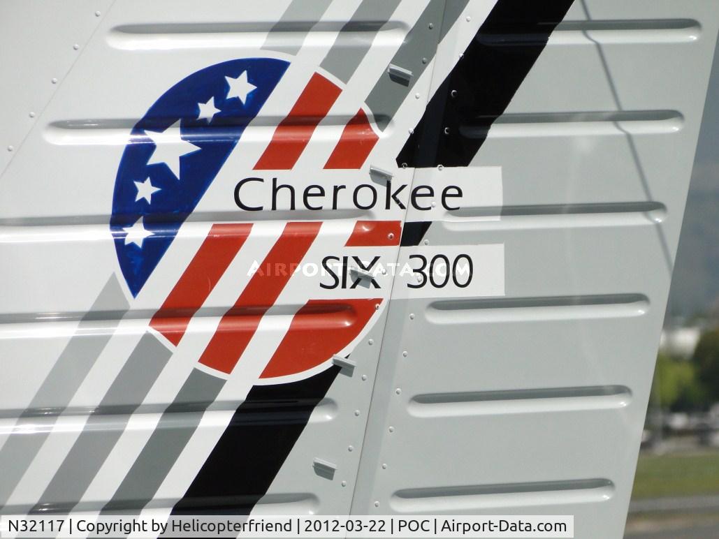 N32117, 1974 Piper PA-32-300 Cherokee Six C/N 32-7540016, Tail decal on the ship