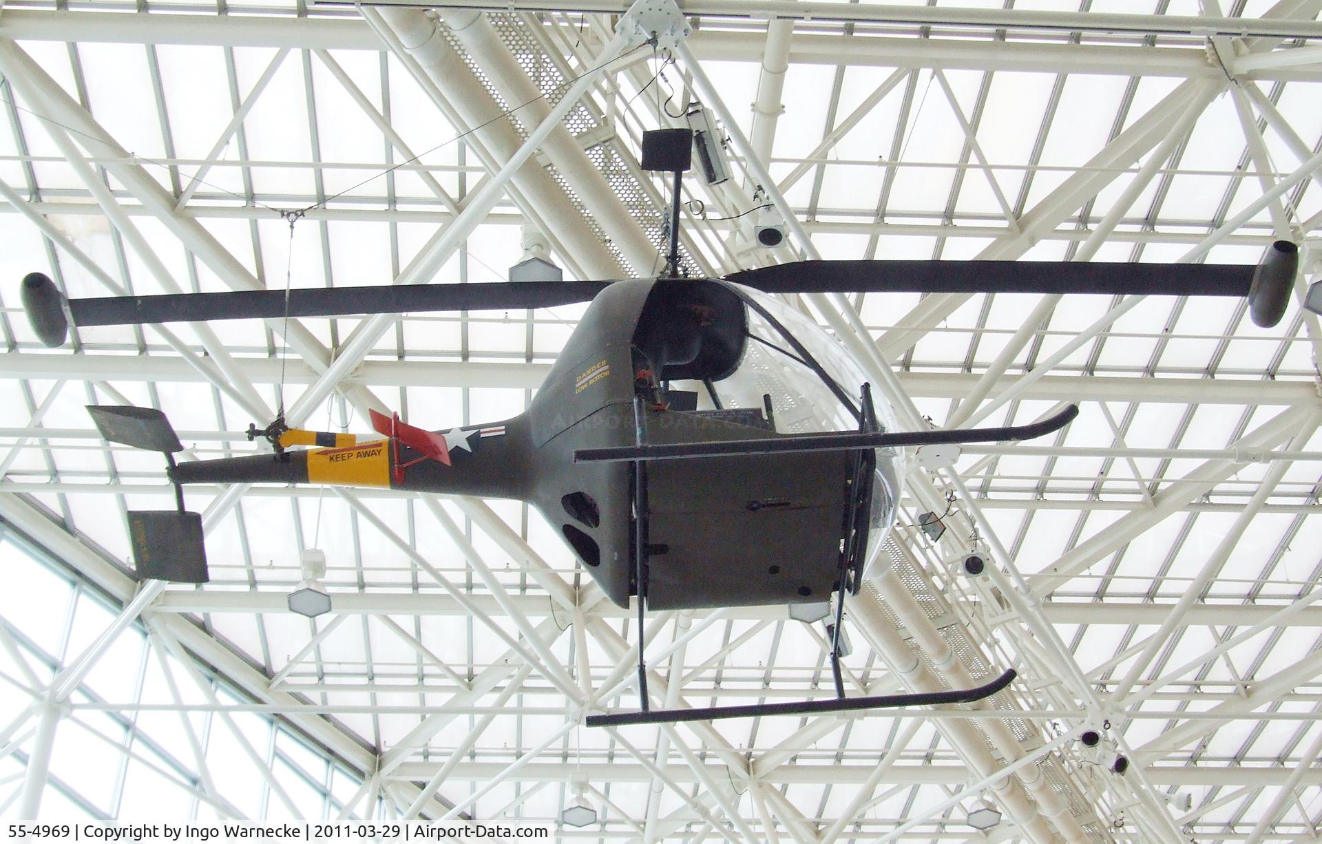 55-4969, Hiller YH-32 Hornet (HJ-1) C/N 12, Hiller HJ-1 (YH-32) Hornet at the Museum of Flight, Seattle WA