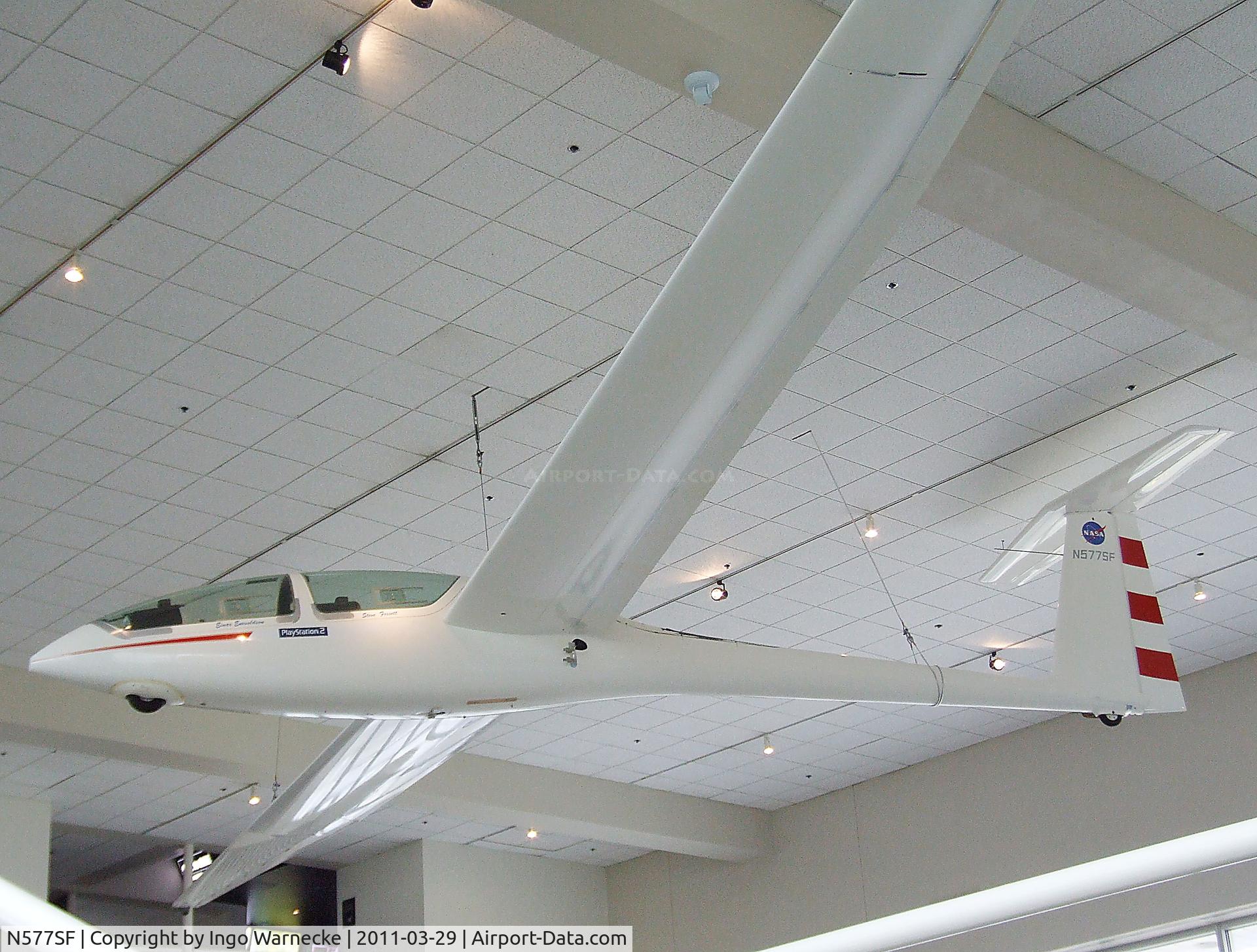 N577SF, 1995 Glaser-Dirks DG-500M C/N 5E143M57, Glaser-Dirks DG-500M at the Museum of Flight, Seattle WA