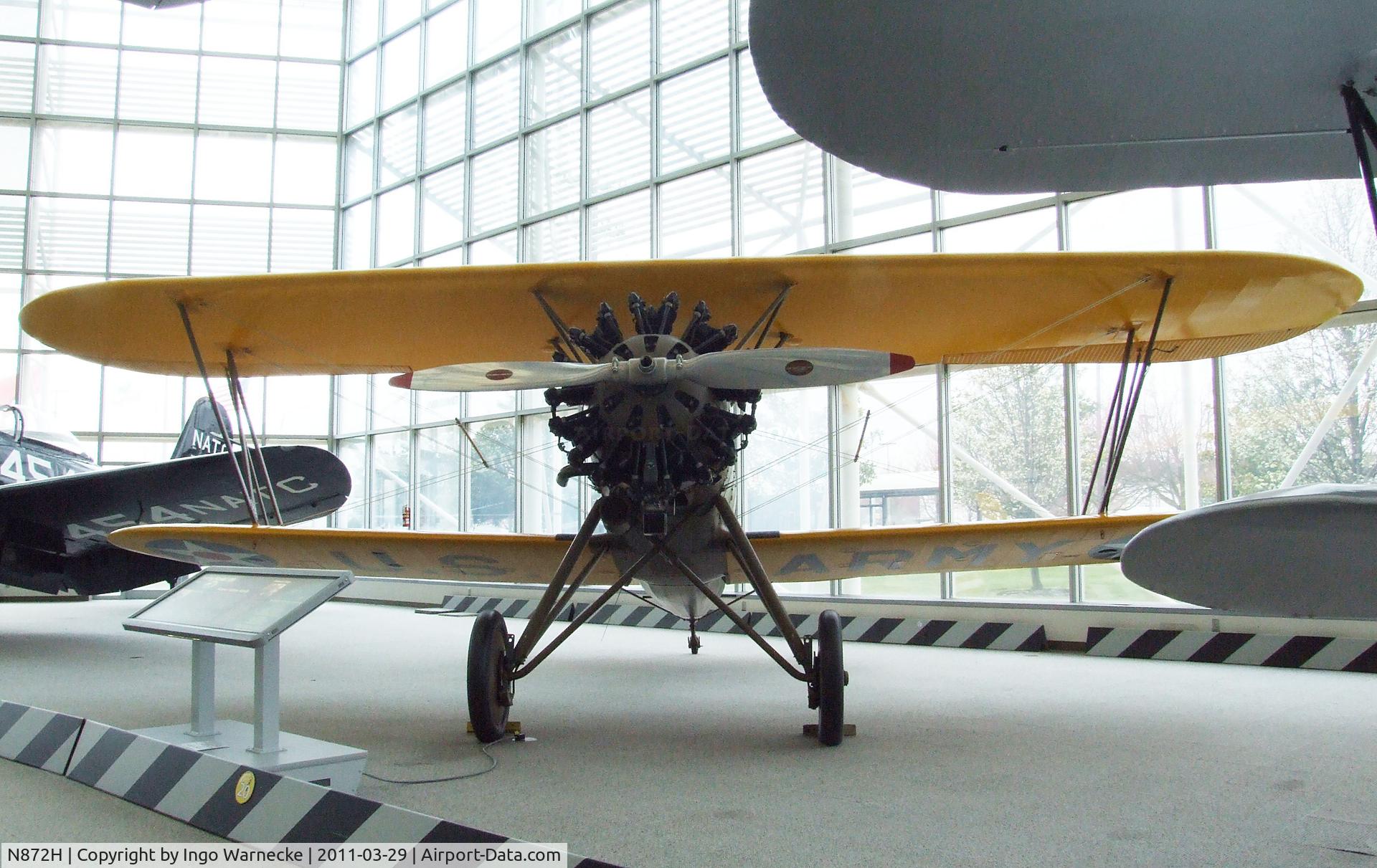 N872H, 1929 Boeing 100 C/N 1143, Boeing 100 - displayed to represent an army P-12 - at the Museum of Flight, Seattle WA