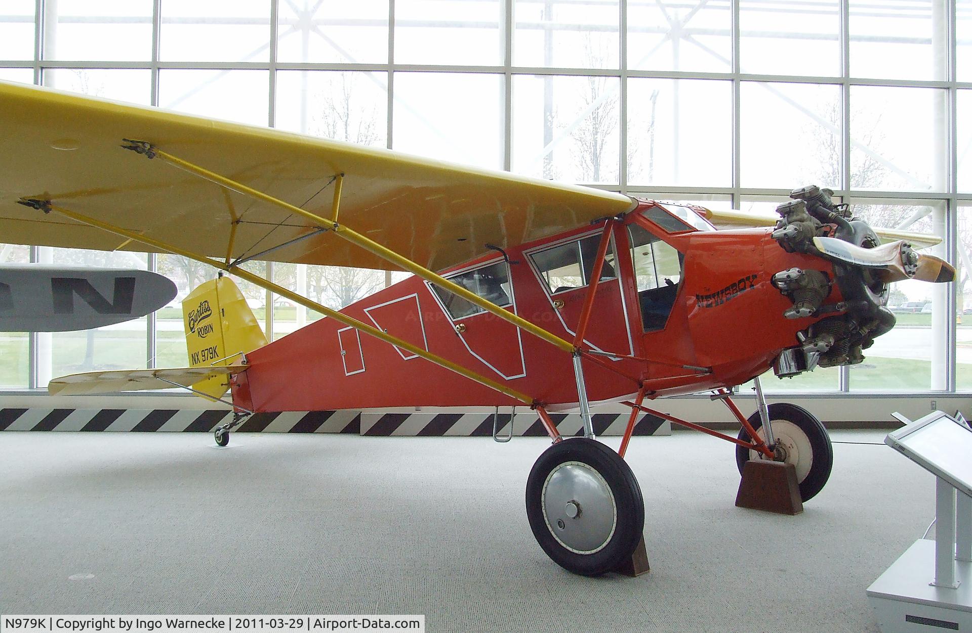 N979K, 1929 Curtiss-Wright Robin C-1 C/N 628, Curtiss-Wright Robin C-1 at the Museum of Flight, Seattle WA