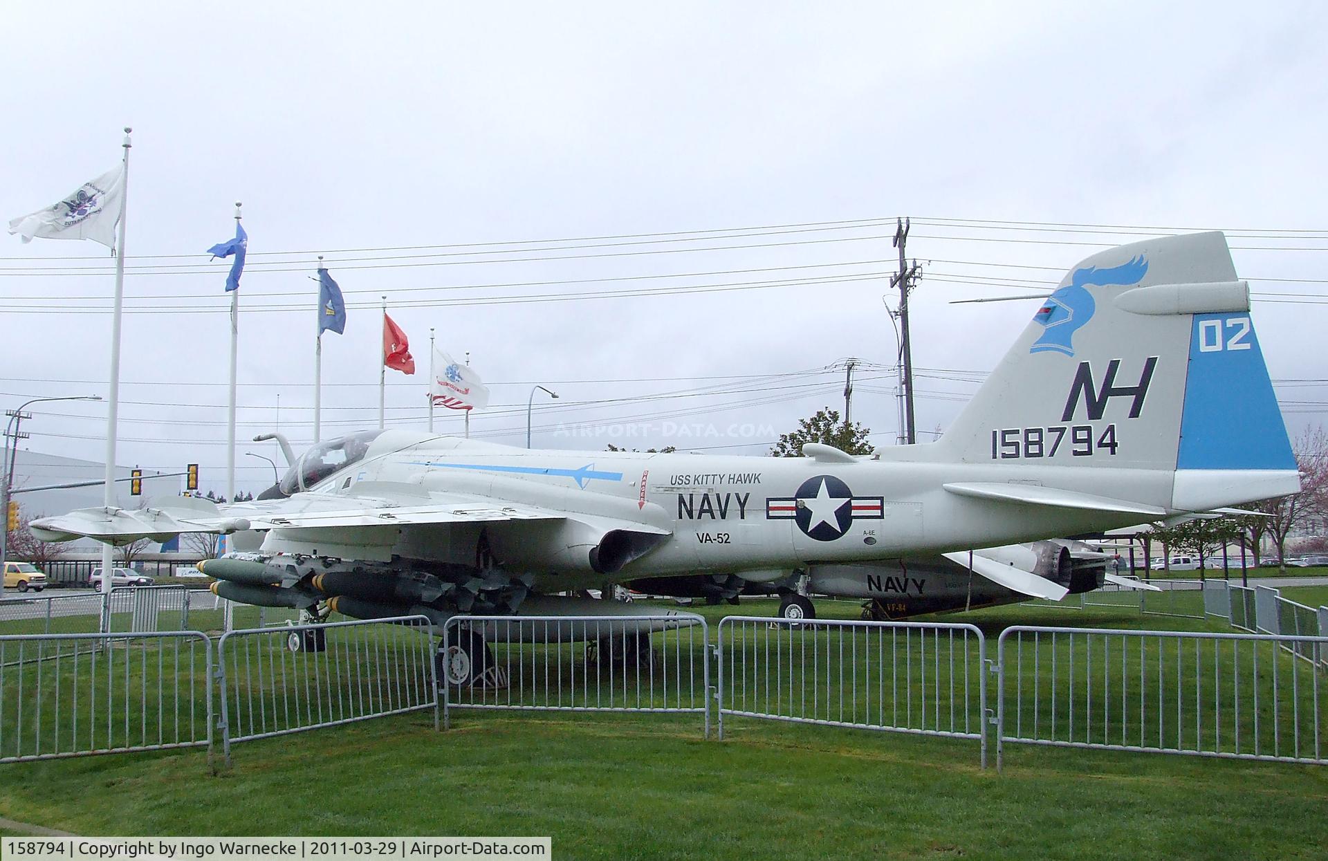 158794, Grumman A-6E Intruder C/N I-530, Grumman A-6E Intruder at the Museum of Flight, Seattle WA