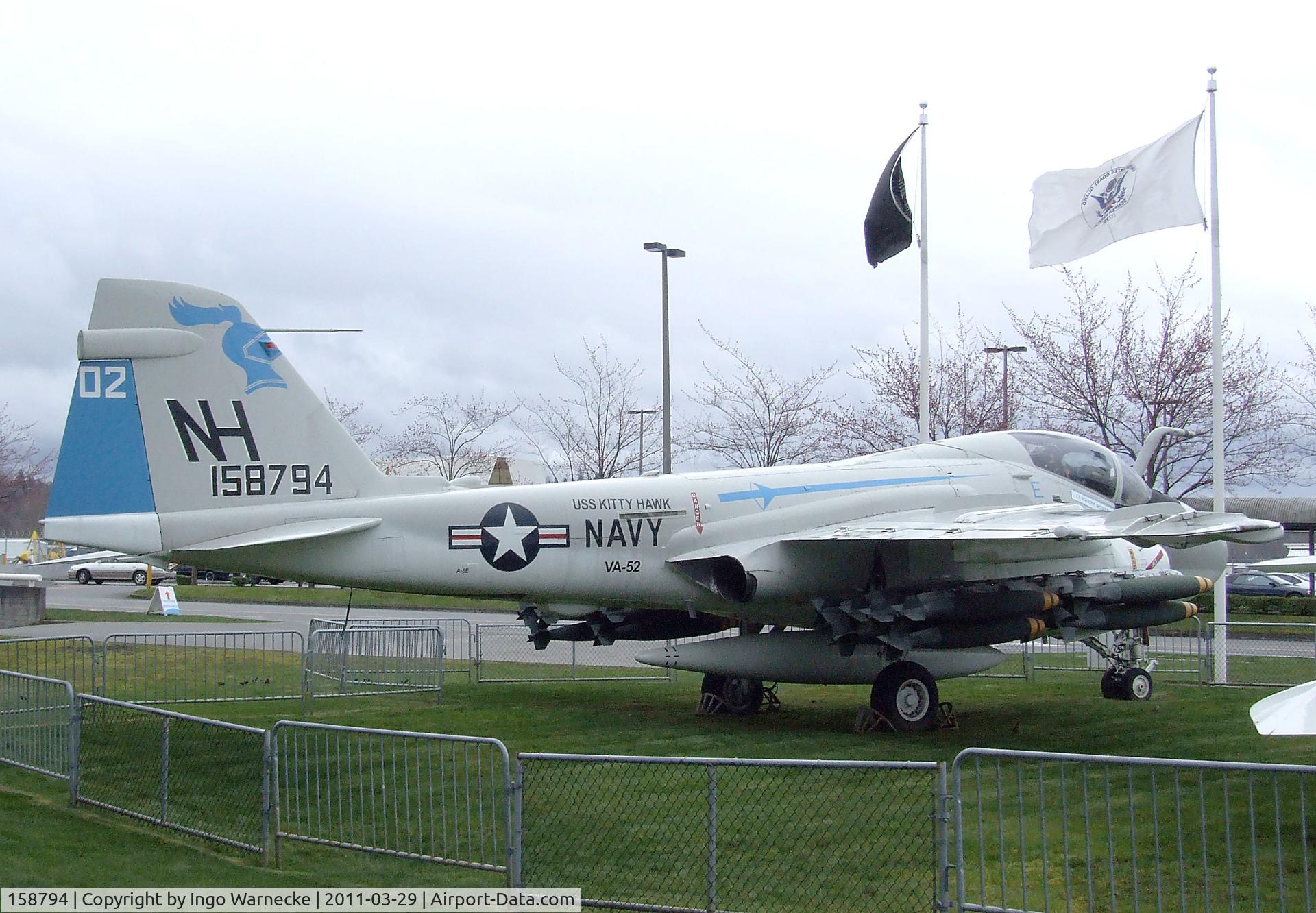 158794, Grumman A-6E Intruder C/N I-530, Grumman A-6E Intruder at the Museum of Flight, Seattle WA