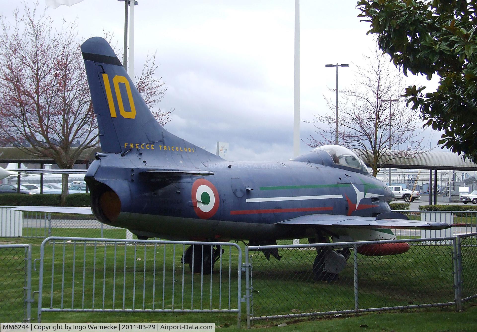 MM6244, Fiat G-91PAN C/N 10, FIAT G.91PAN at the Museum of Flight, Seattle WA