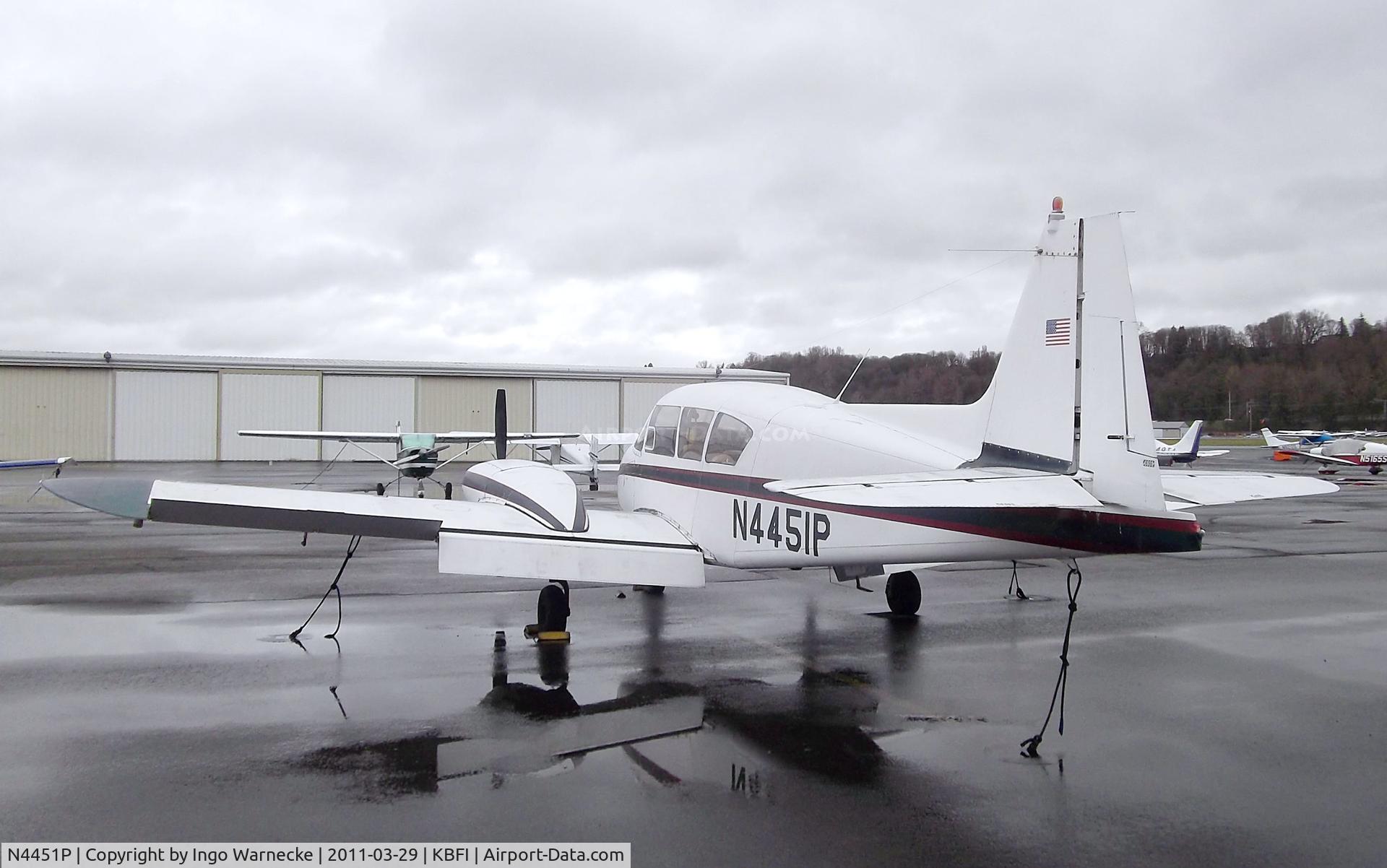 N4451P, 1961 Piper PA-23-160 Apache C/N 23-1968, Piper PA-23-160 Apache at Boeing Field, Seattle WA