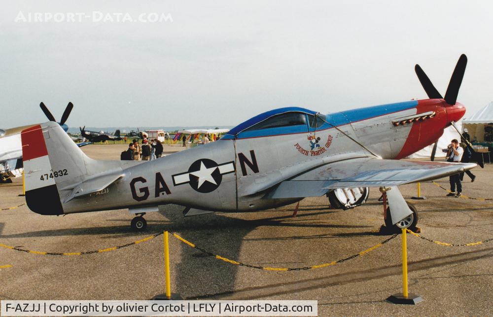 F-AZJJ, 1944 North American P-51D Mustang C/N 122-41046, Flying legends airshow, late 90's