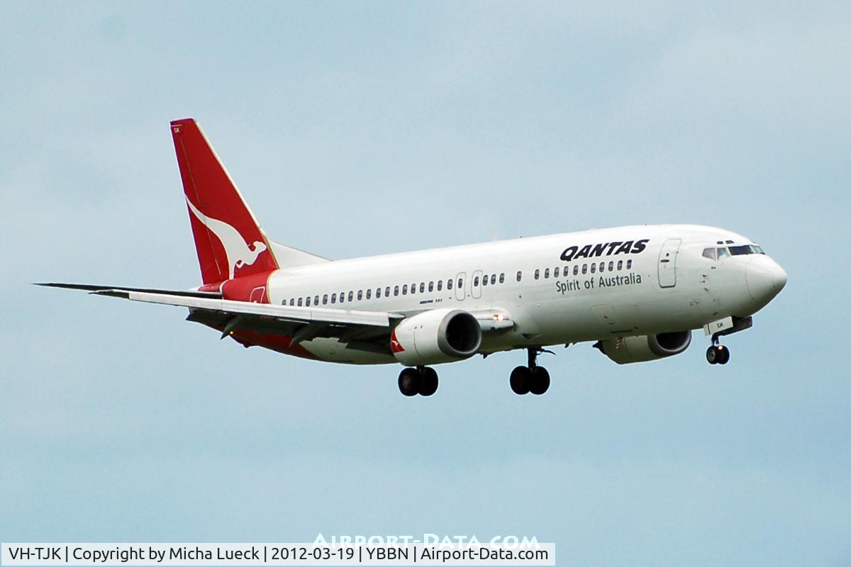 VH-TJK, 1990 Boeing 737-476 C/N 24436, At Brisbane