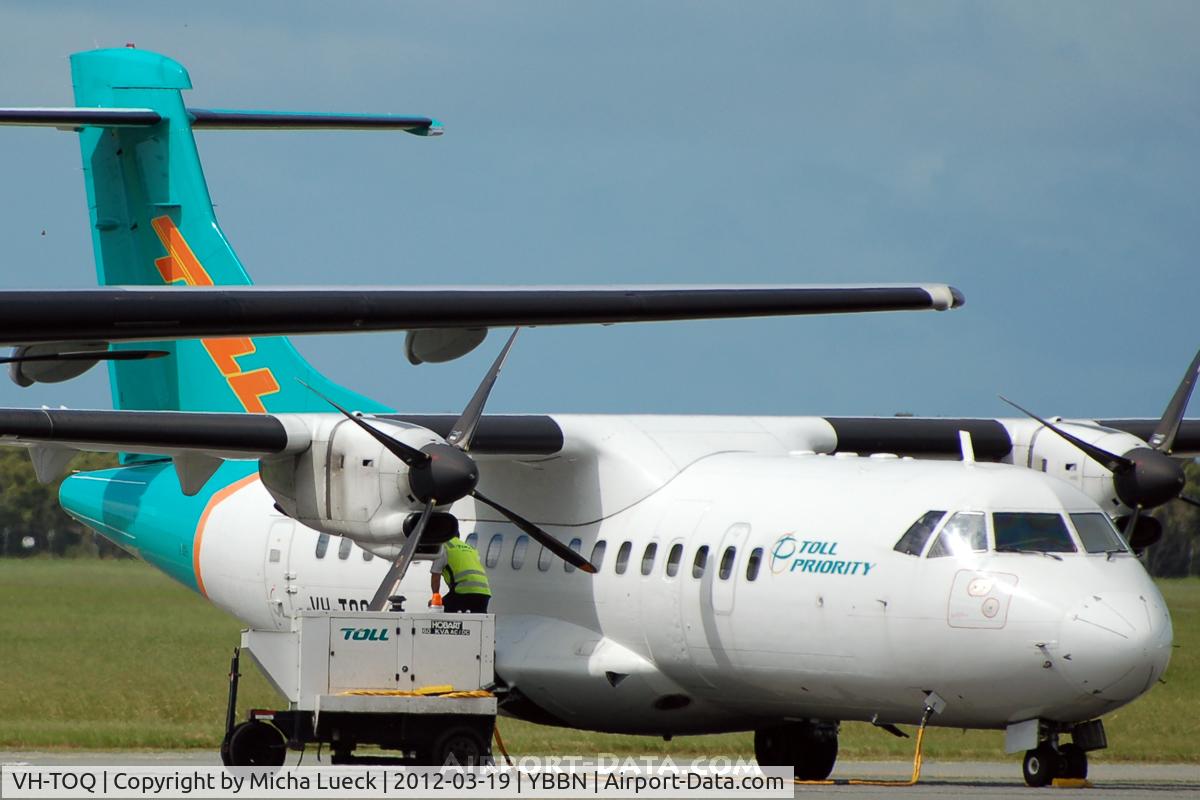 VH-TOQ, 1988 ATR 42-300 C/N 079, At Brisbane