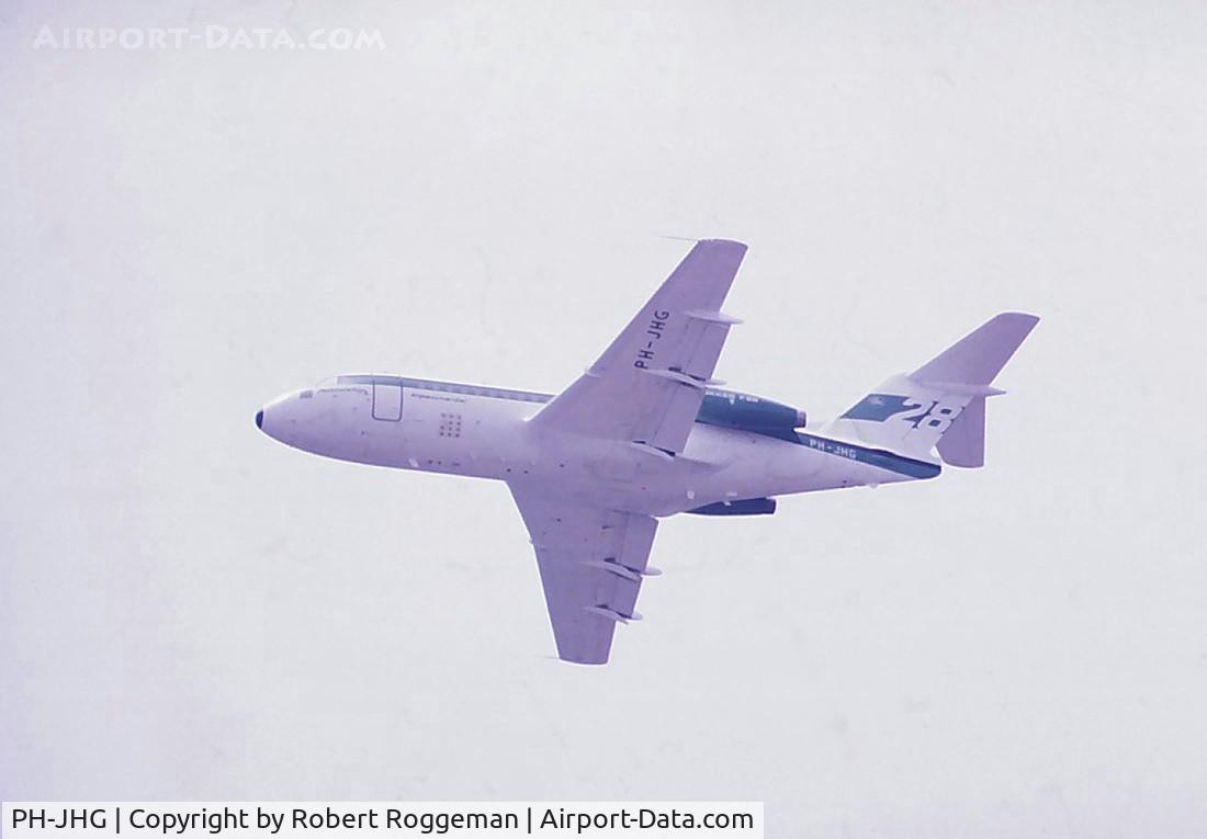 PH-JHG, 1967 Fokker F.28-6000 Fellowship C/N 11001, Company demonstrator.Late 1960's.