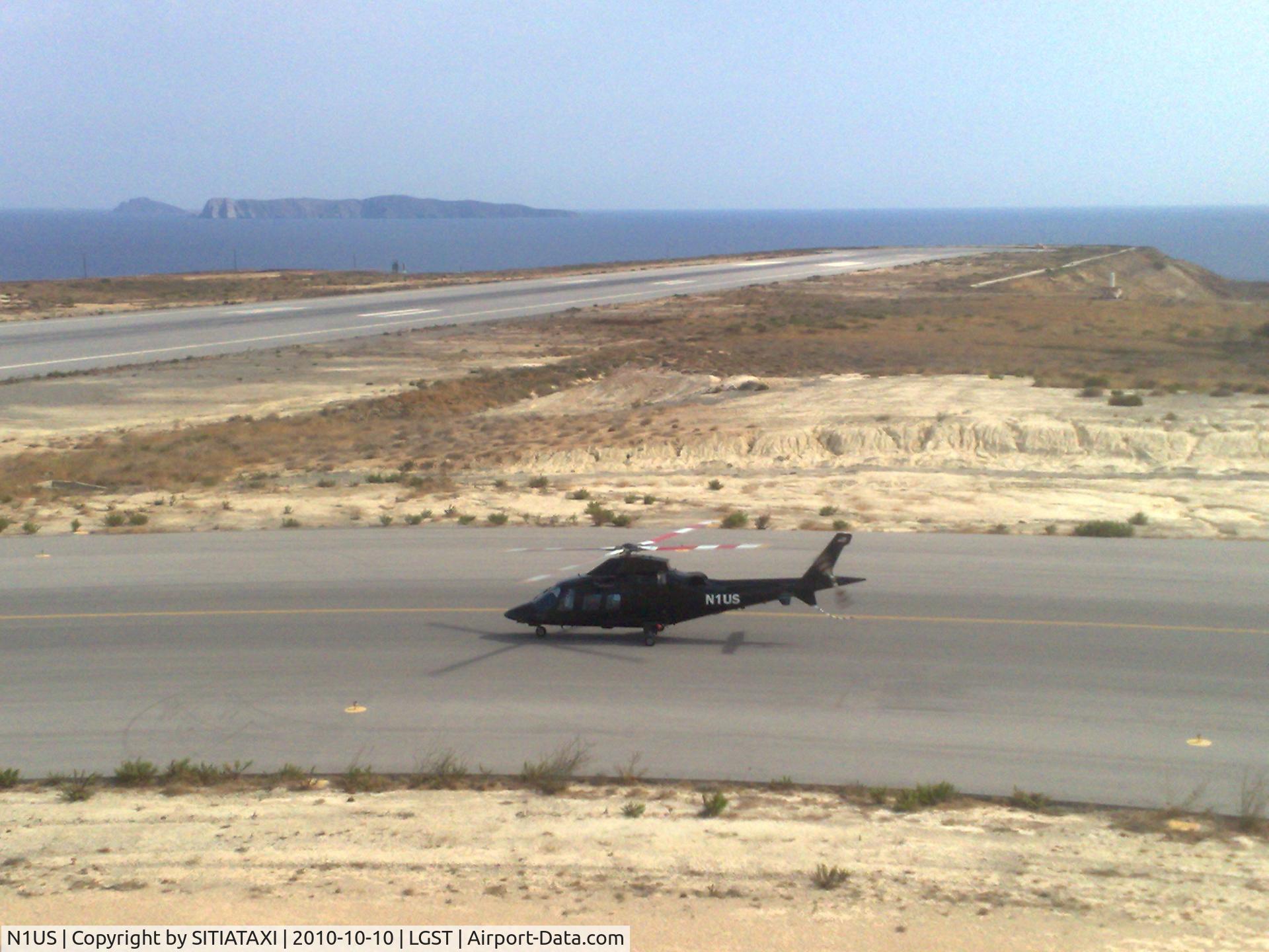 N1US, 2007 Agusta A-109S Grand C/N 22040, N1US after refueling is ready to take off from LGST .