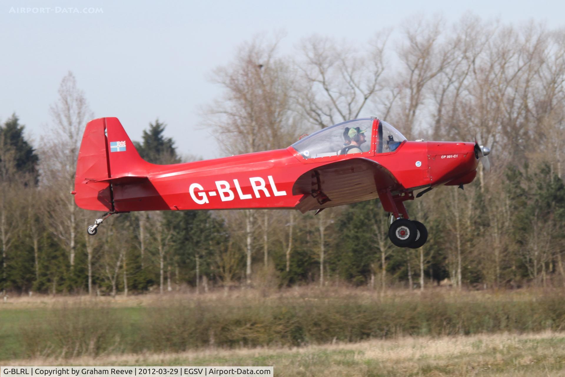 G-BLRL, 1960 Scintex CP-301C-1 Emeraude C/N 552, About to touch down.