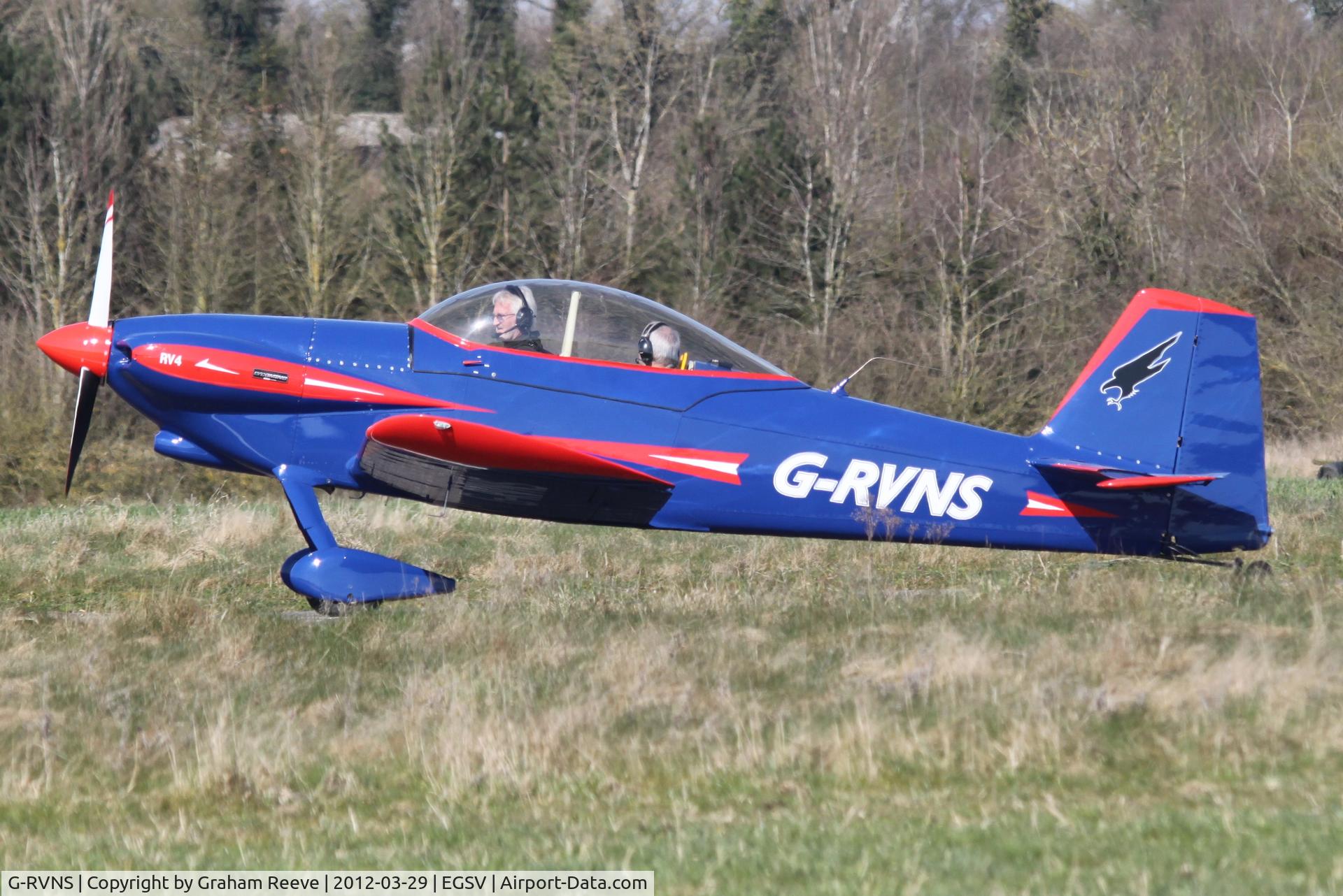 G-RVNS, 2003 Vans RV-4 C/N PFA 181-12443, About to depart.
