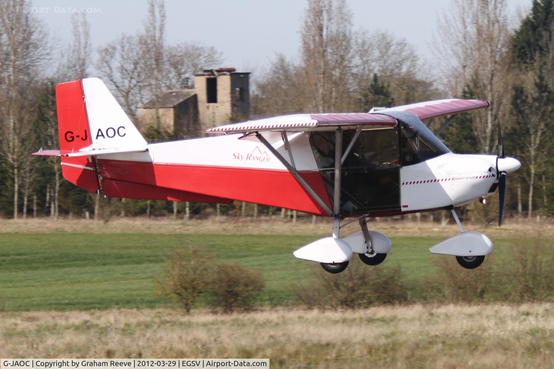 G-JAOC, 2009 Best Off Skyranger Swift 912S(1) C/N BMAA/HB/589, About to land.