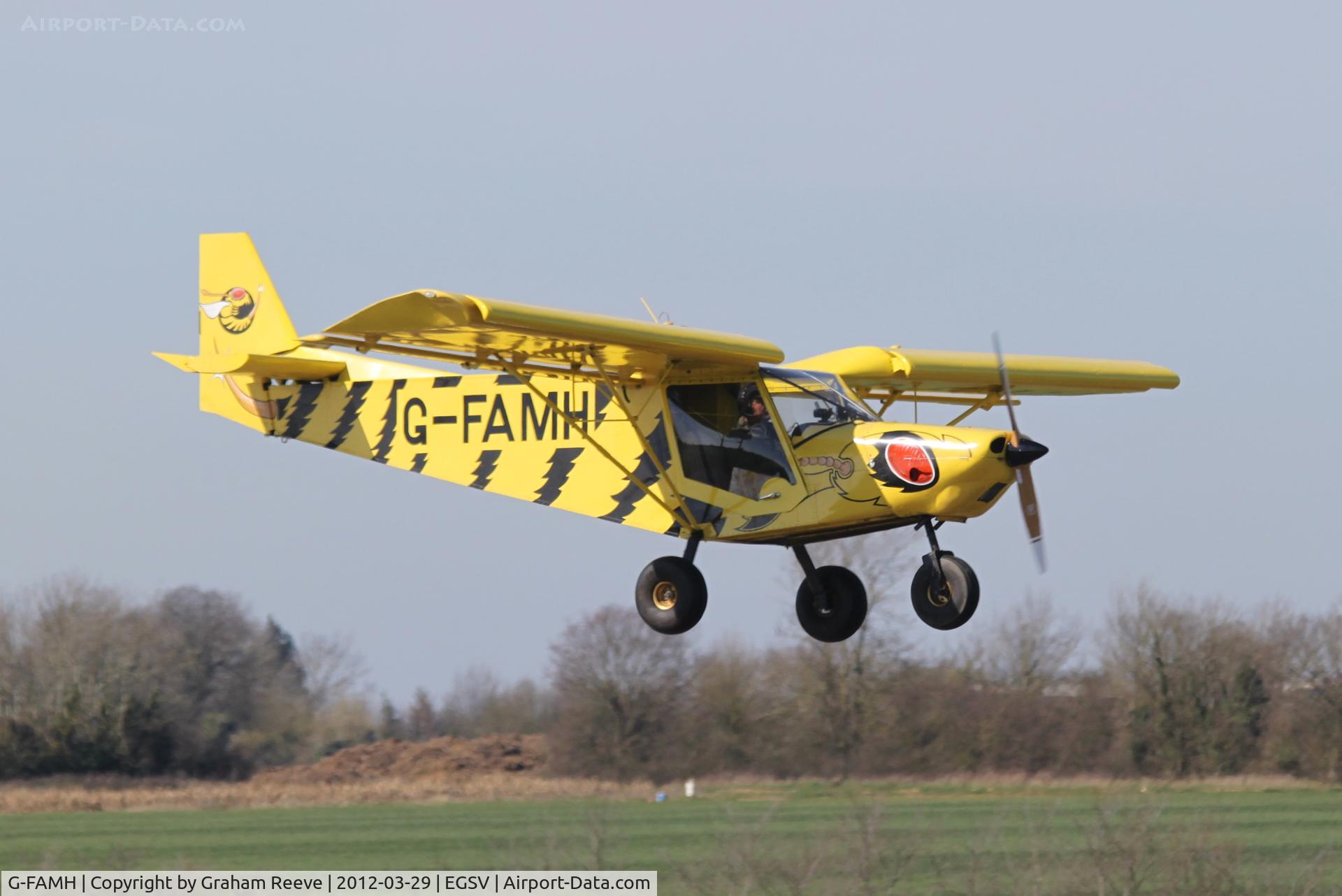 G-FAMH, 1999 Zenair STOL CH-701 C/N PFA 187-13301, About to land.