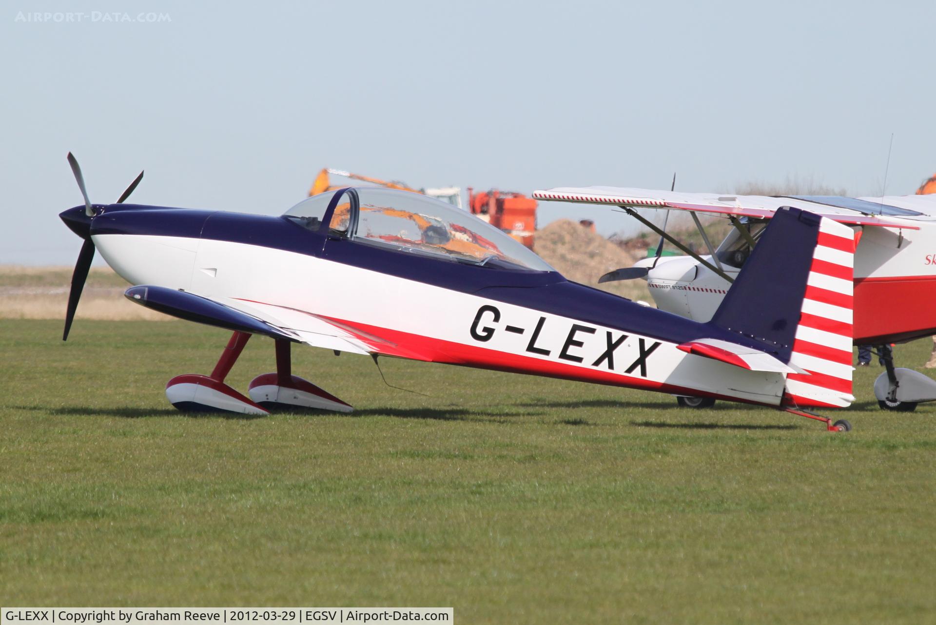 G-LEXX, 2002 Vans RV-8 C/N PFA 303-13896, Parked at Old Buckenham.