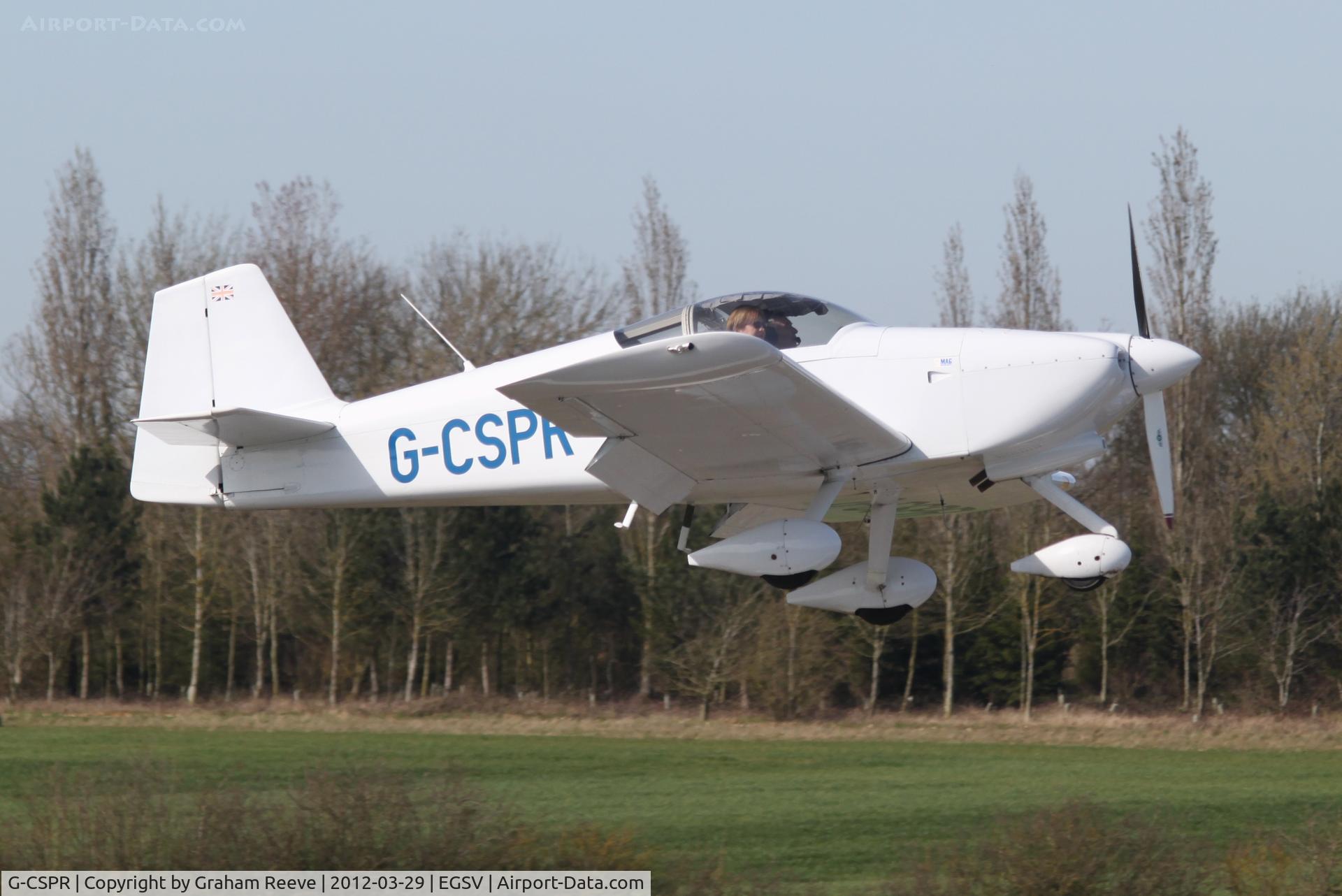 G-CSPR, 2000 Vans RV-6A C/N 25584, On finals.