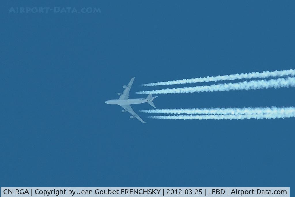 CN-RGA, 1993 Boeing 747-428 C/N 25629, RAM772 MARRAKECH/PARIS ORLY
level 380 
475 KTS