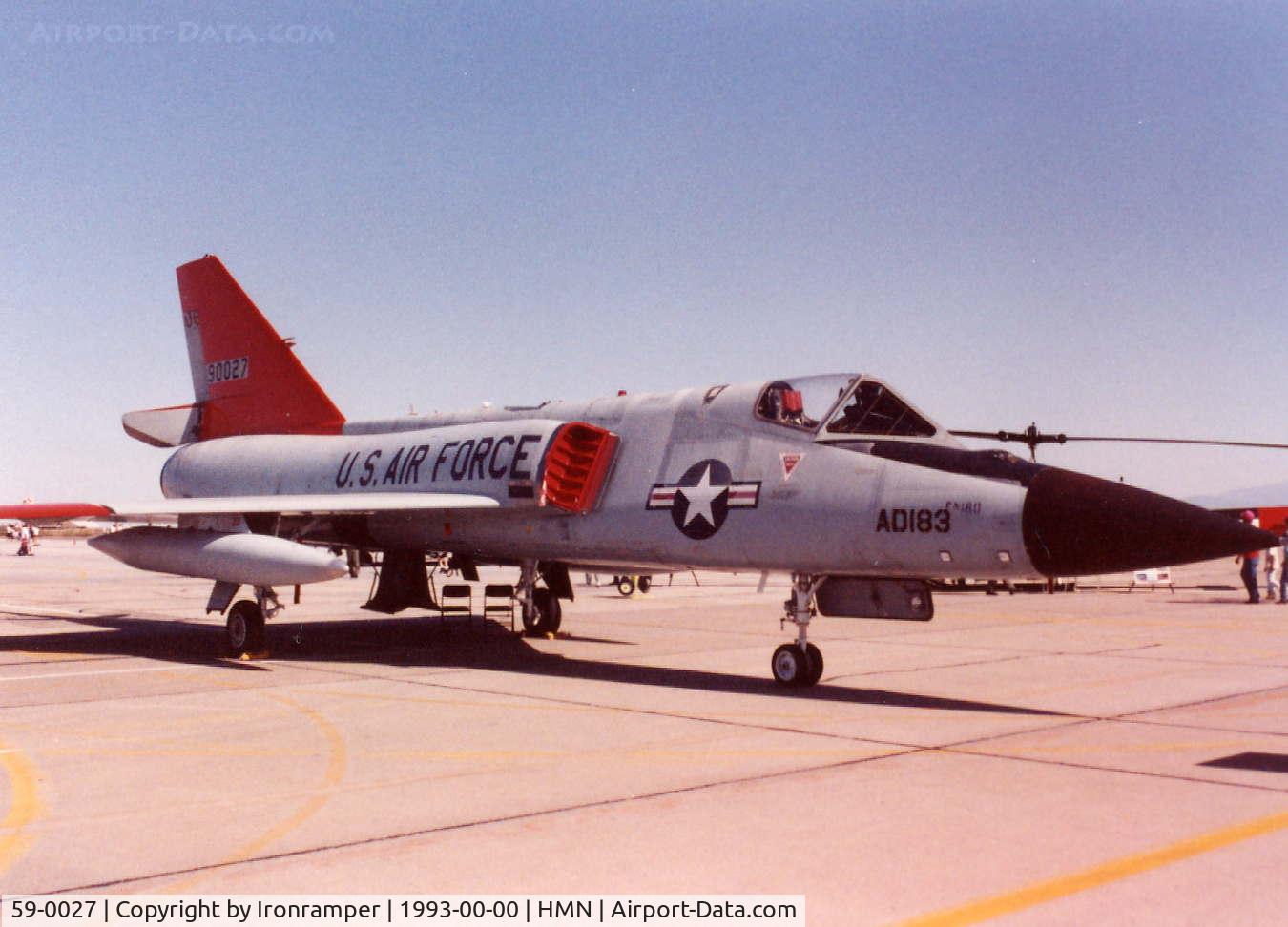 59-0027, 1959 Convair QF-106A Delta Dart C/N 8-24-156, Formerly of the NJANG's 177th Ftr Intcp-Sqdn. This 
