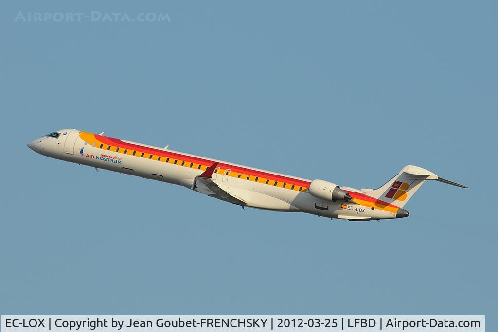 EC-LOX, 2011 Bombardier CRJ-1000ER NG (CL-600-2E25) C/N 19020, take off 05 to Madrid