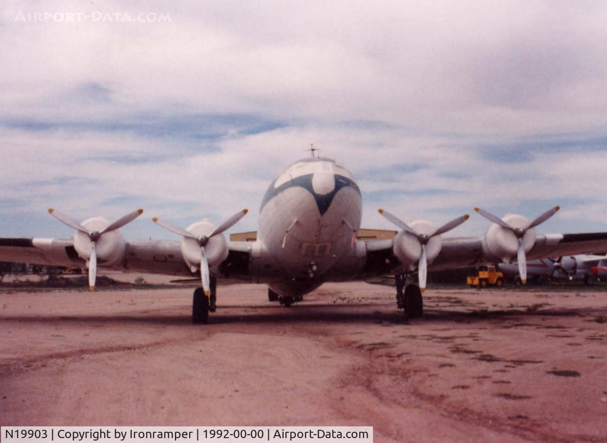 N19903, 1940 Boeing SA-307B-1 Stratoliner C/N 2003, The airliner version of the B-17 and the only one left. This photo was taken long before this aircraft was restored and placed in the NASM. Photo taken at the Pima Air & Space Museum, Tucson, AZ.