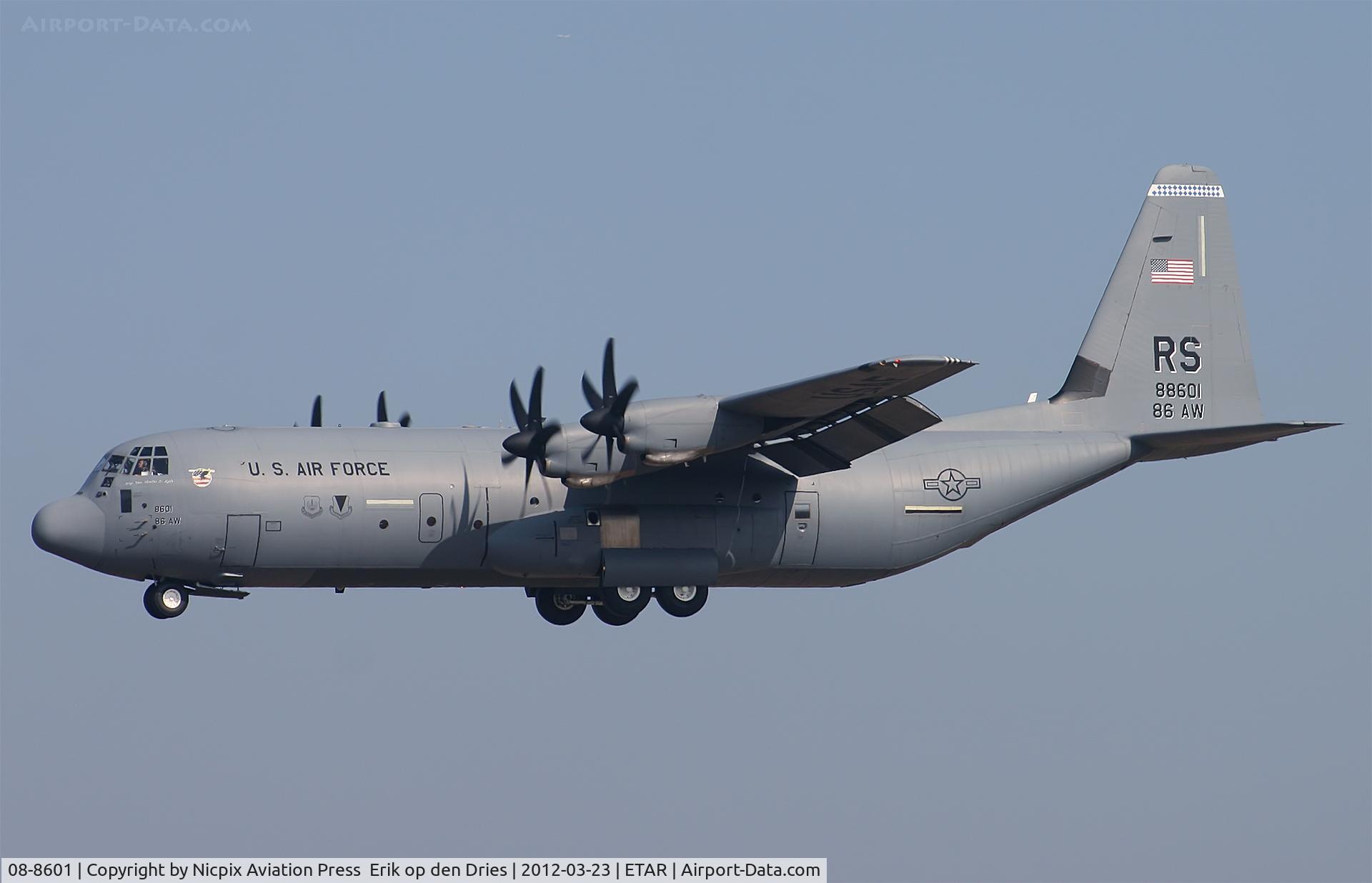 08-8601, 2008 Lockheed Martin C-130J-30 Super Hercules C/N 382-5609, C-130J 08-8601 is the 86th AW flagship