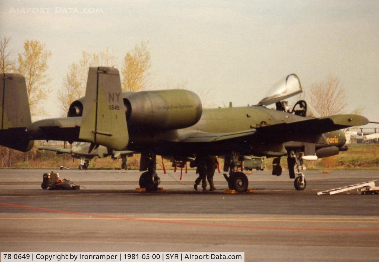 78-0649, 1978 Fairchild Republic A-10A Thunderbolt II C/N A10-0269, 