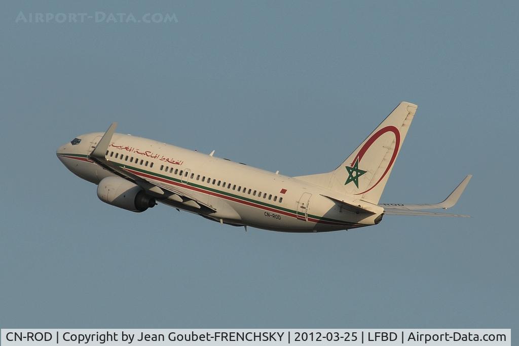 CN-ROD, 2006 Boeing 737-7B6 C/N 33062, take off 05 to CASABLANCA
