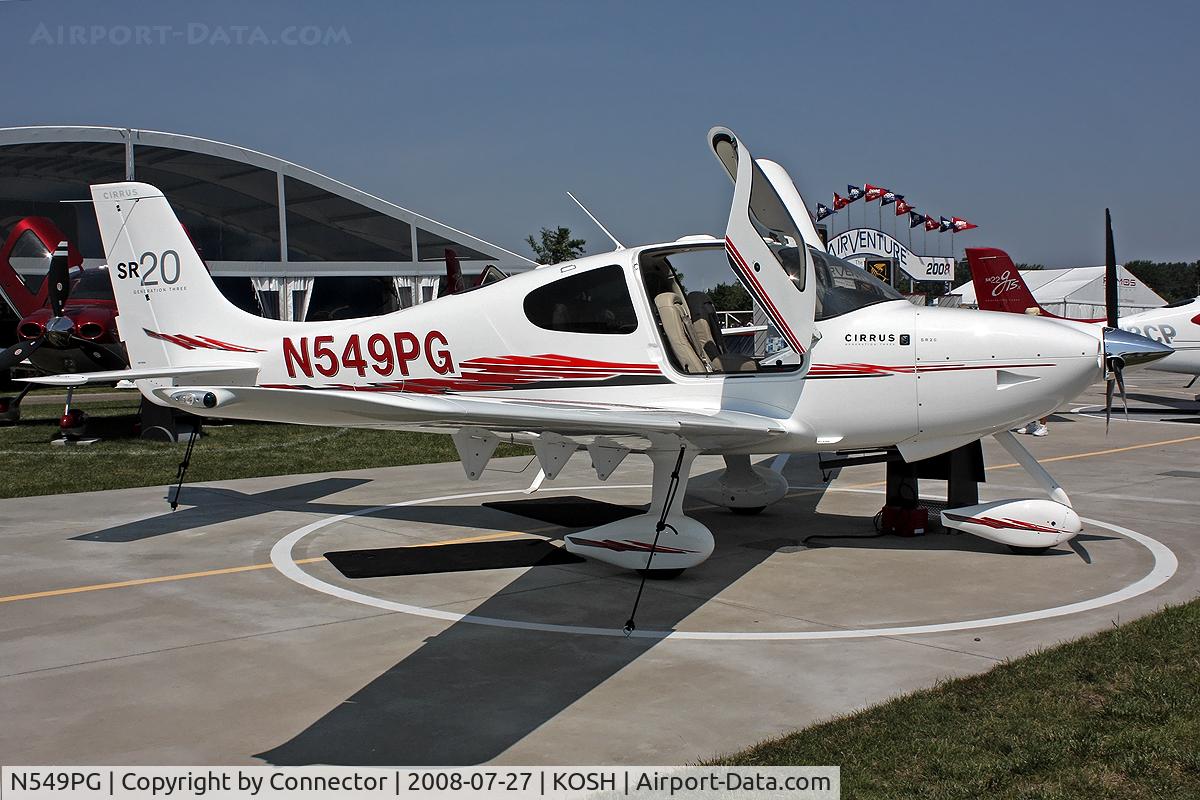 N549PG, 2008 Cirrus SR20 G3 C/N 2006, EAA Airventure 2008.