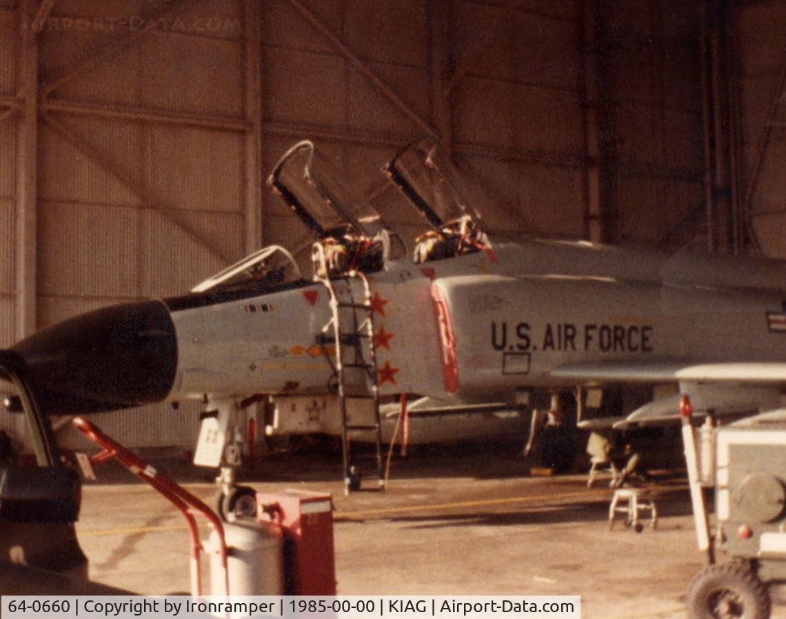 64-0660, 1964 McDonnell F-4C-21-MC Phantom II C/N 877, 660 when she was still active with the NYANG's 107th Ftr Intcp Gp/136th Ftr Intcp Sqdn.