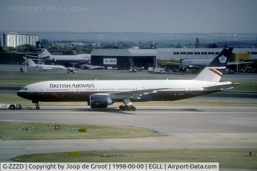 G-ZZZD, 1995 Boeing 777-236 C/N 27108, British AIrways