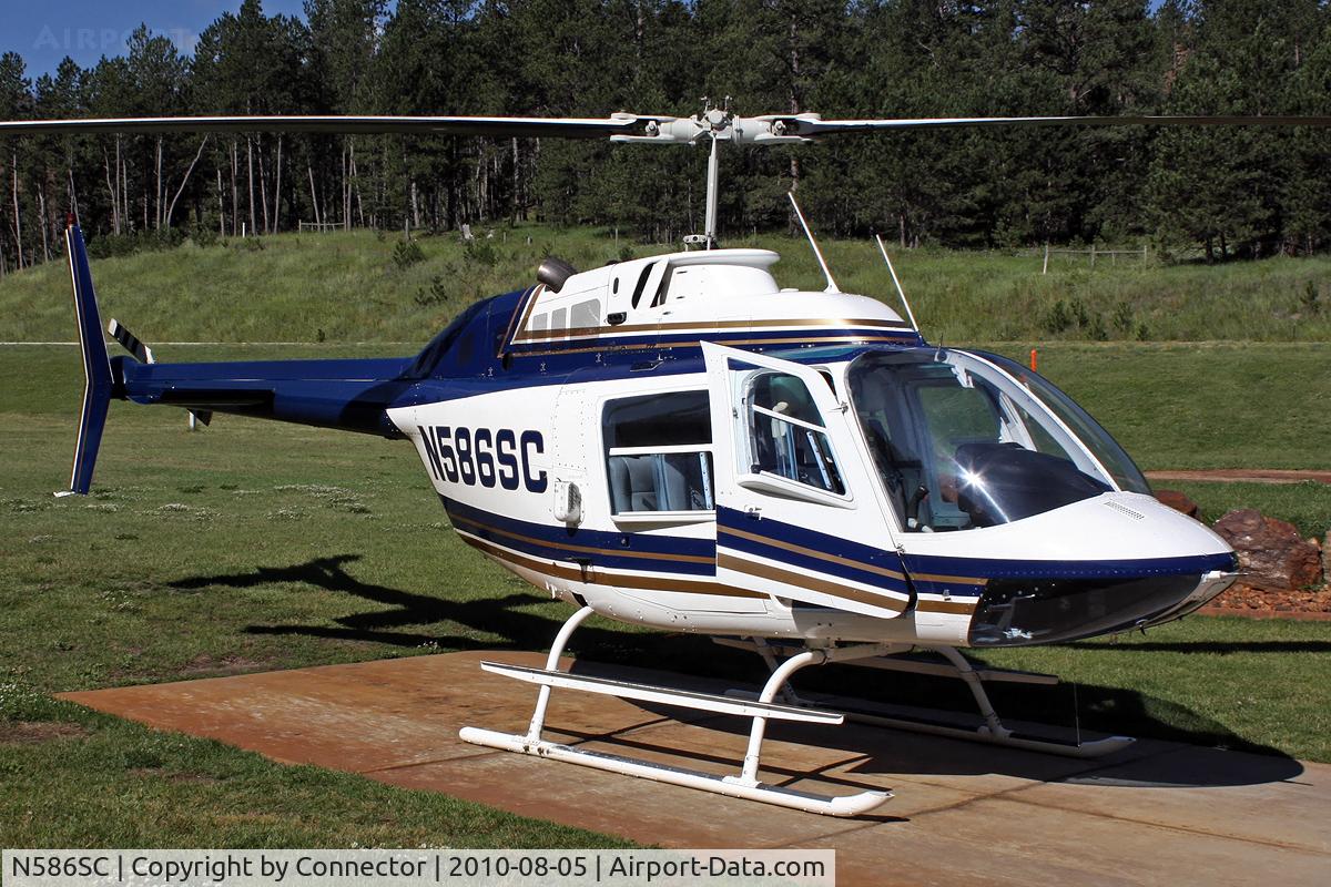 N586SC, 1976 Bell 206B C/N 2033, Waiting for another scenic flight in the Black Hills area.