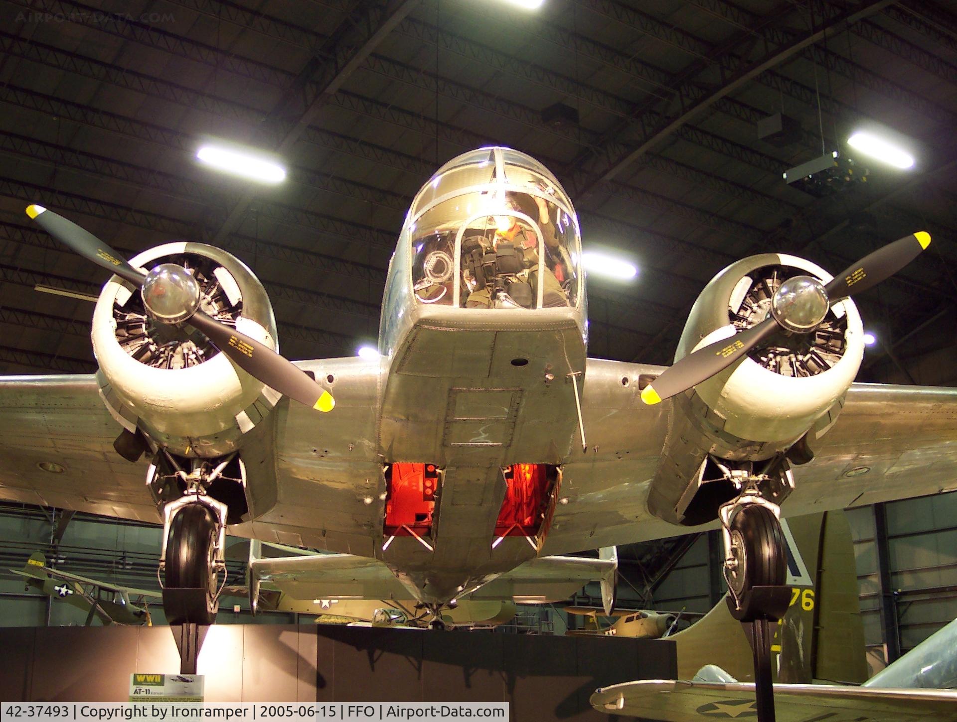 42-37493, 1942 Beech AT-11 Kansan C/N 4086, The AT-11 was the standard U.S. Army Air Forces World War II bombing trainer; about 90 percent of the more than 45,000 USAAF bombardiers trained in AT-11s.