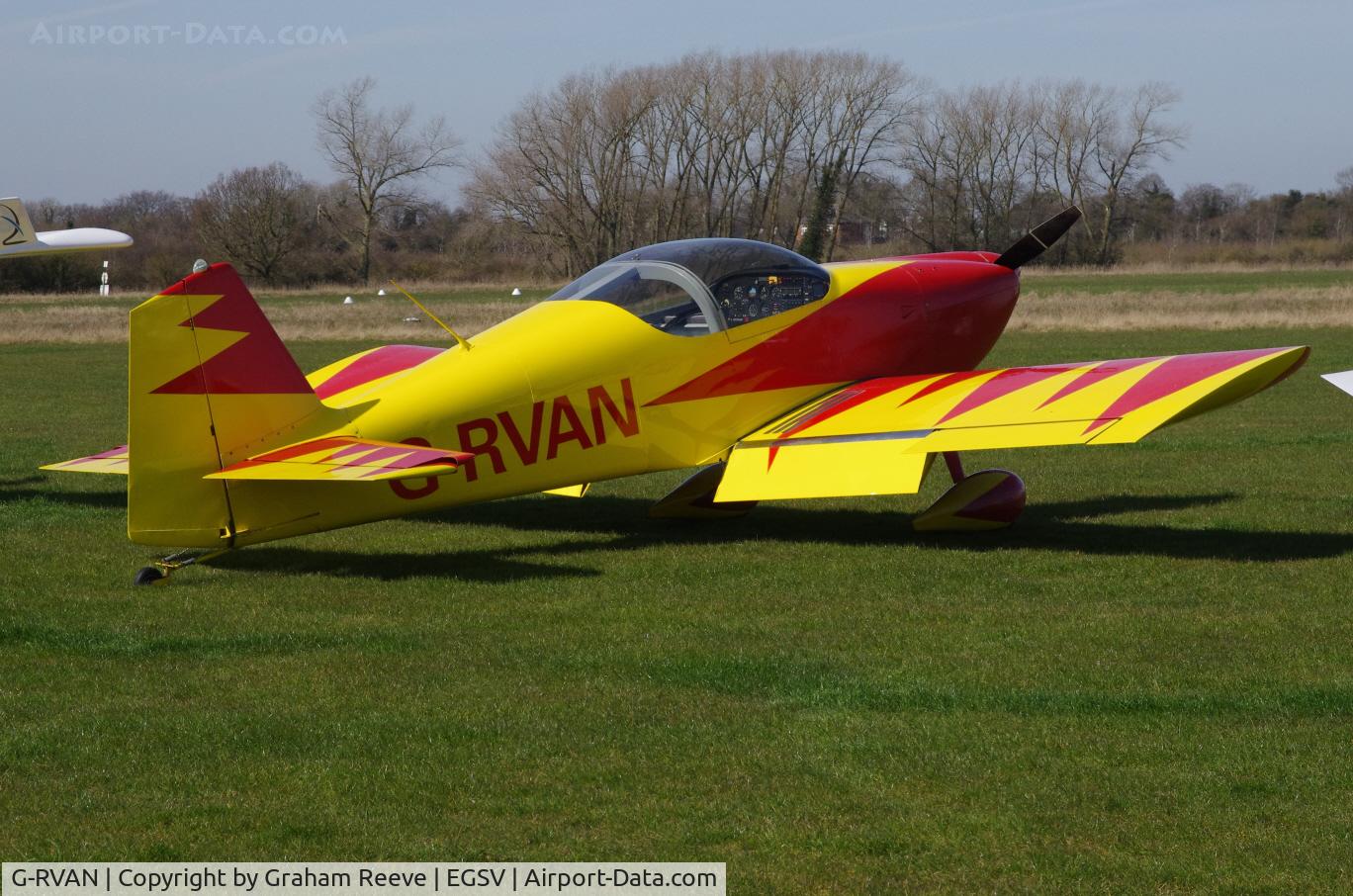 G-RVAN, 1998 Vans RV-6 C/N PFA 181-12657, Parked in the sun.