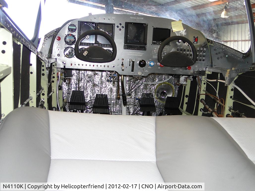 N4110K, 1947 North American Navion (NA-145) C/N NAV-4-1110, Cockpit area from seating area