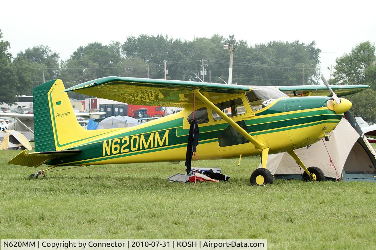 N620MM, 1957 Cessna 180A C/N 32780, EAA Airventure 2010.