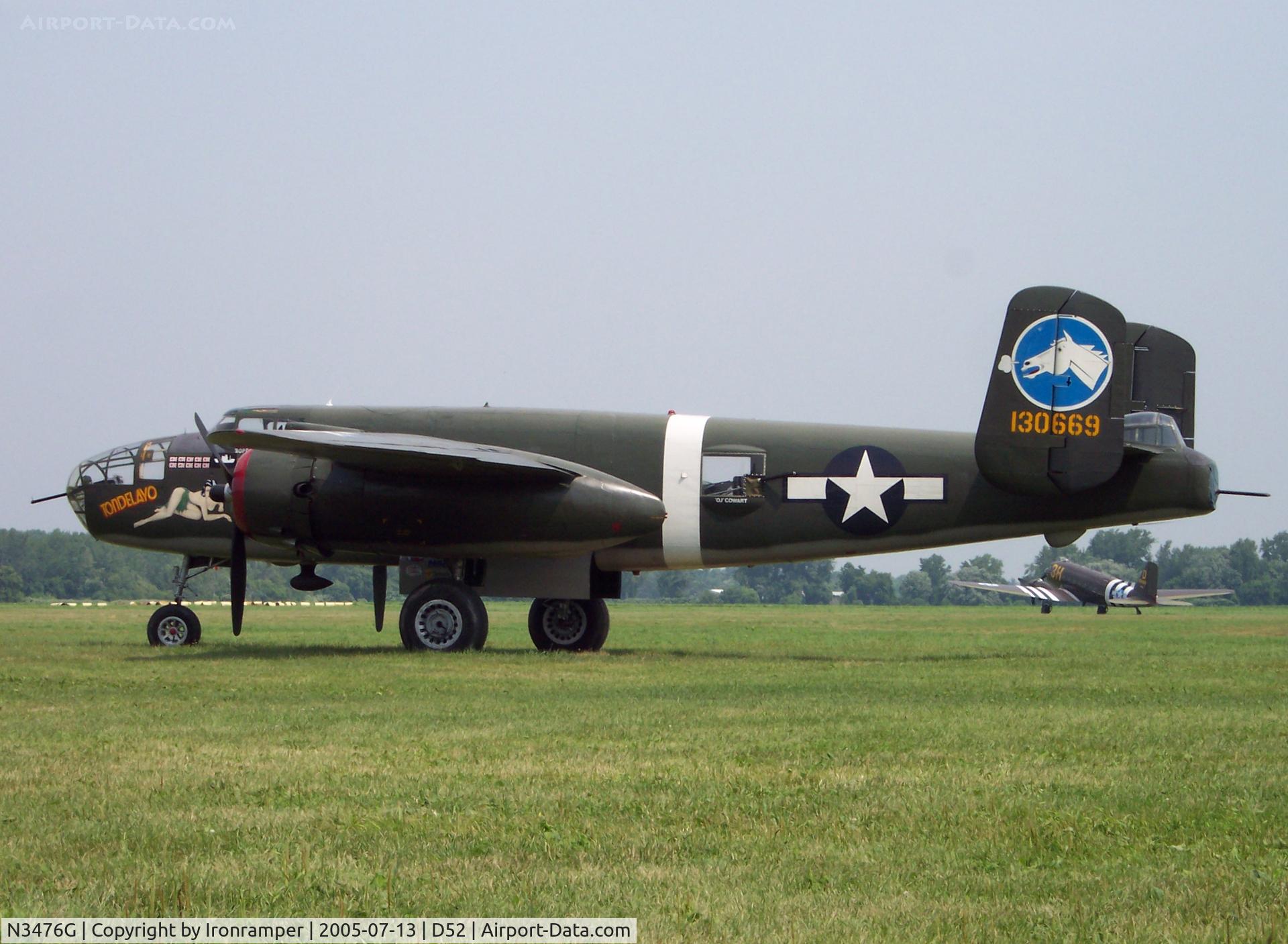 N3476G, 1944 North American B-25J Mitchell C/N 108-33257, Geneseo is looking a bit like a WWII airfield.