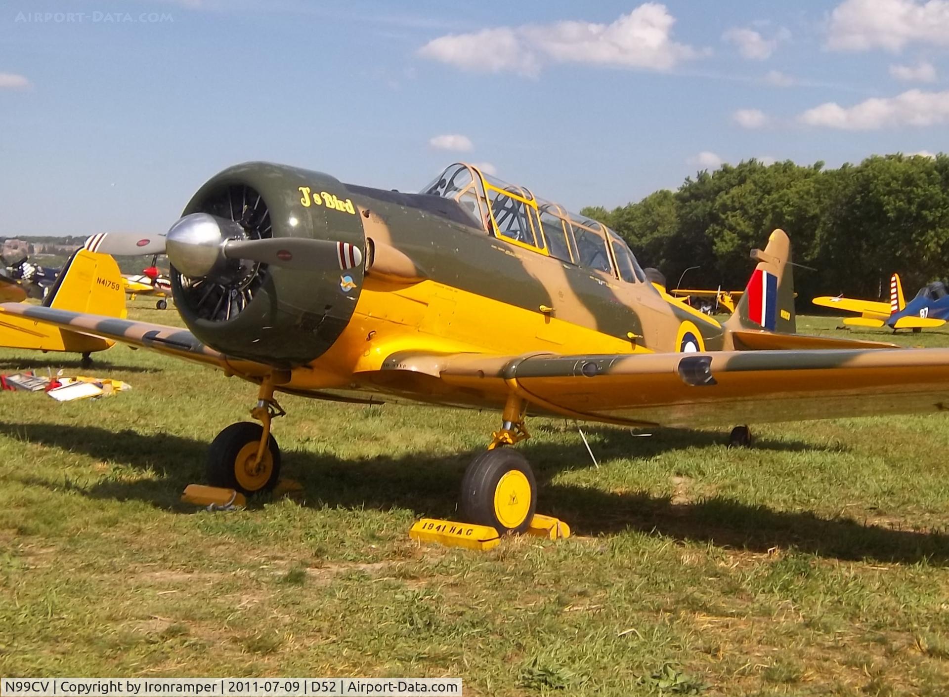 N99CV, 1954 Canadian Car & Foundry T-6 Harvard Mk.4 C/N CCF4-206, Nice to see a Harvard in less than ALL trainer yellow.