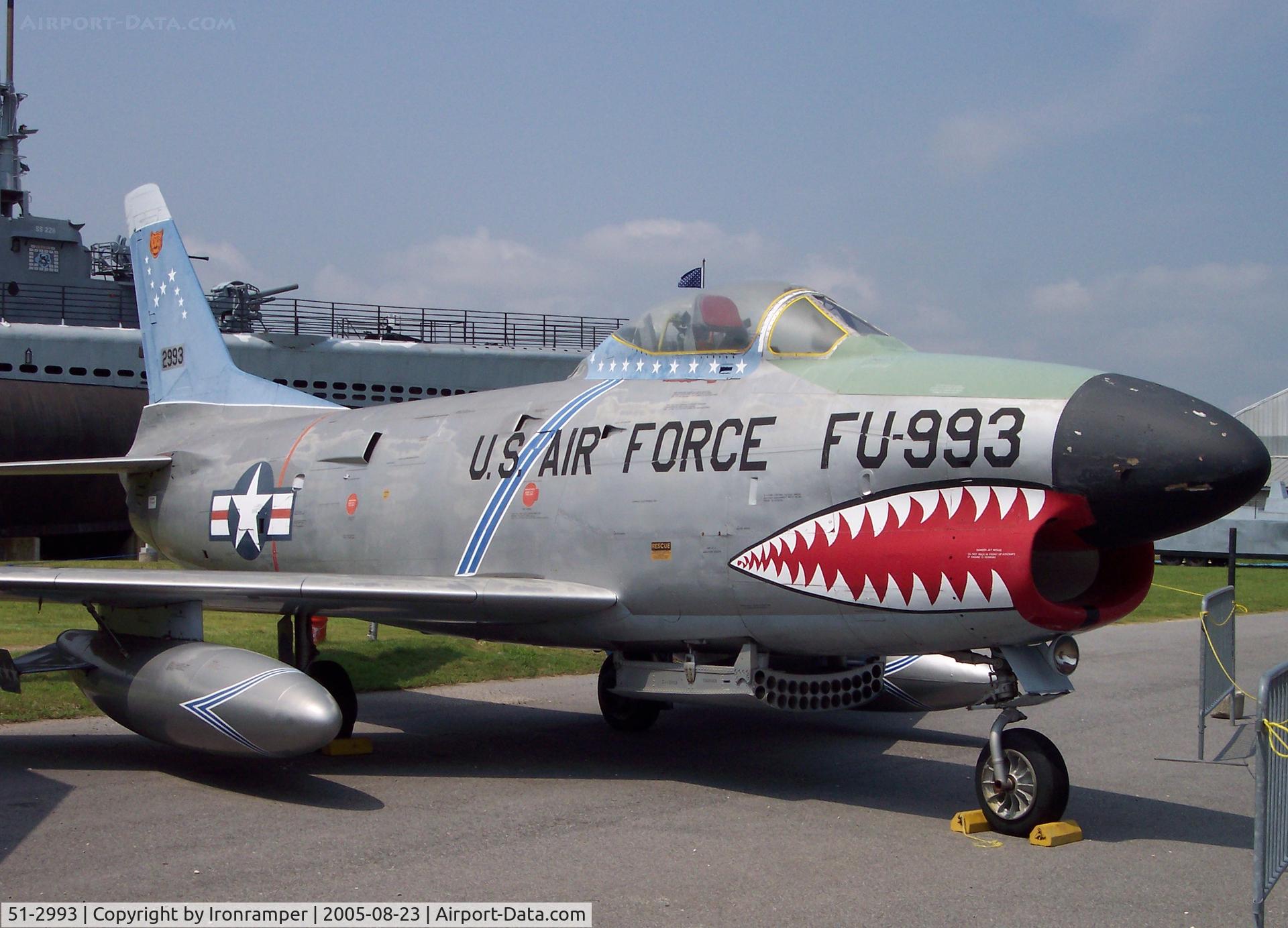 51-2993, North American F-86L Sabre C/N 177-50, 