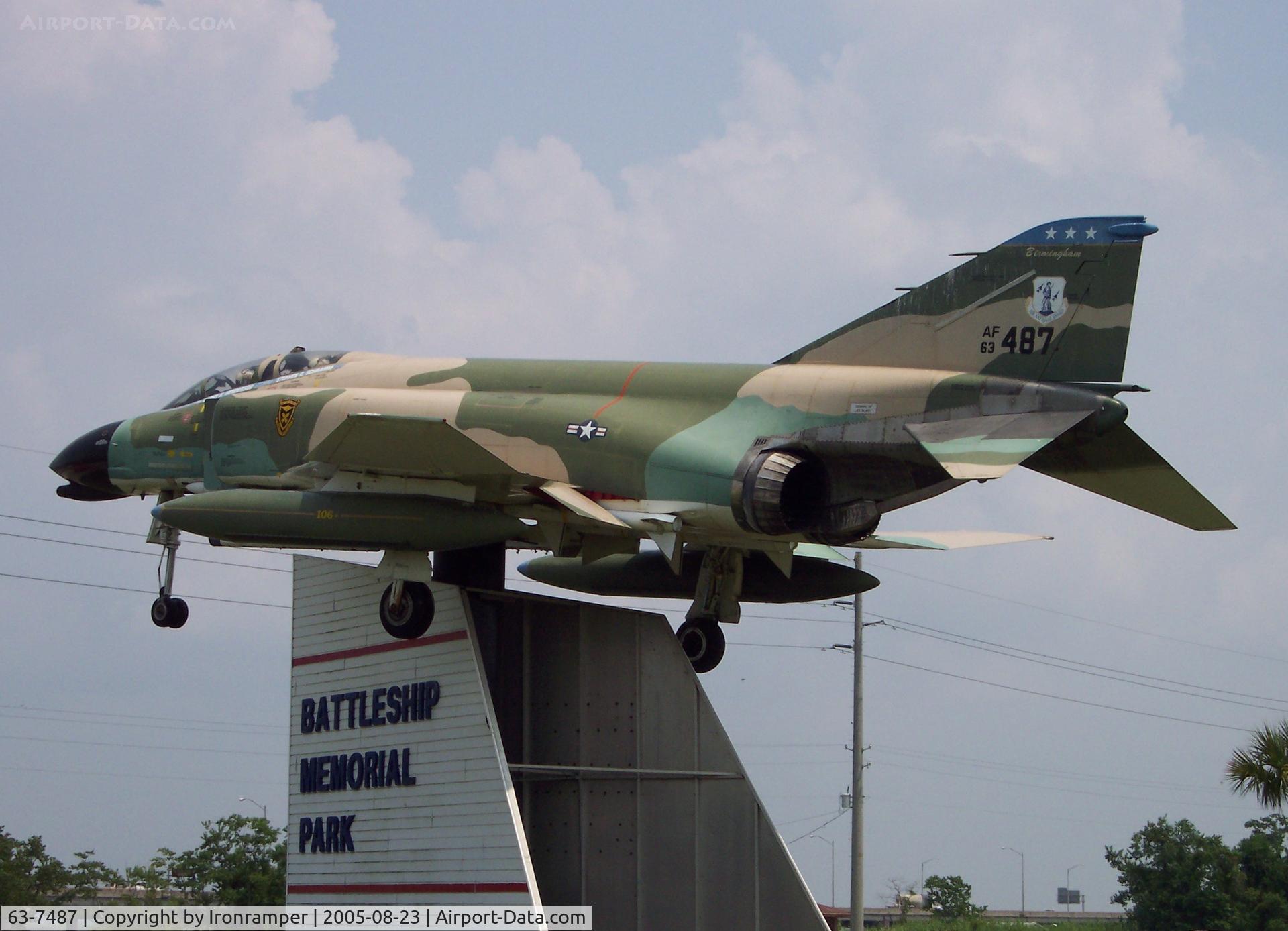 63-7487, 1963 McDonnell F-4C-18-MC Phantom II C/N 485, USS Alabama Memorial