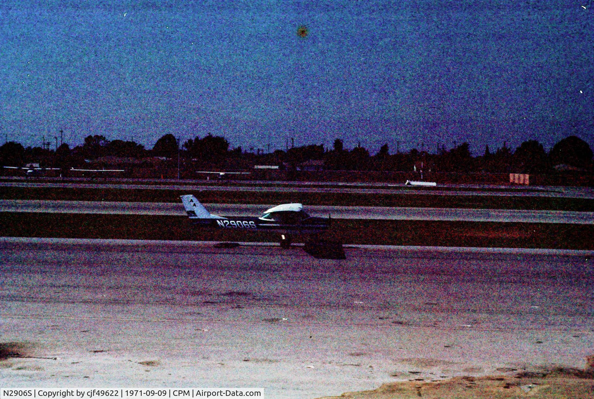 N2906S, 1967 Cessna 150G C/N 15066806, Taken in Sept 1971 at Compton airport CA