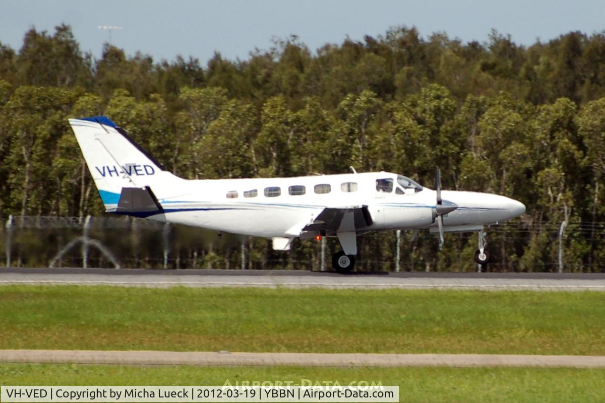 VH-VED, 1981 Cessna 441 Conquest II C/N 441-0272, At Brisbane