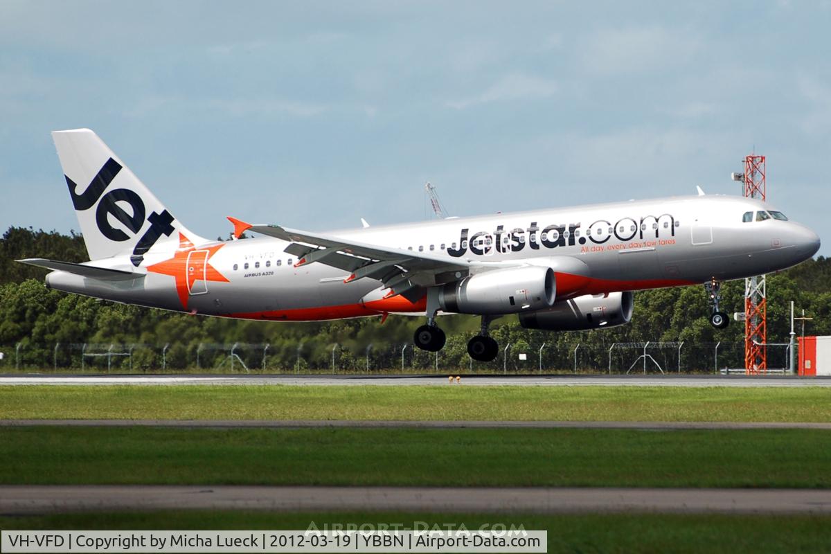 VH-VFD, 2011 Airbus A320-232 C/N 4922, At Brisbane