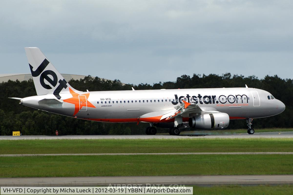 VH-VFD, 2011 Airbus A320-232 C/N 4922, At Brisbane