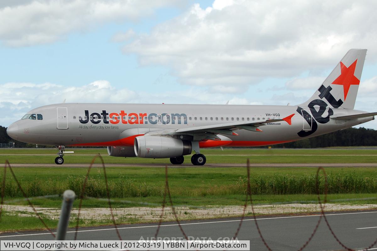 VH-VGQ, 2010 Airbus A320-232 C/N 4303, At Brisbane