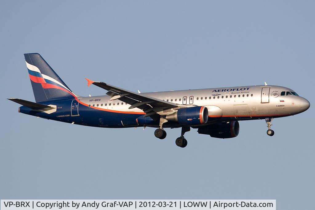 VP-BRX, 2007 Airbus A320-214 C/N 3063, Aeroflot A320