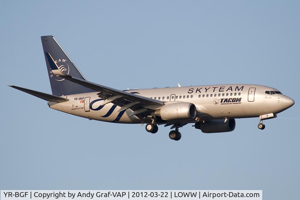YR-BGF, 2001 Boeing 737-78J C/N 28440, Tarom 737-700