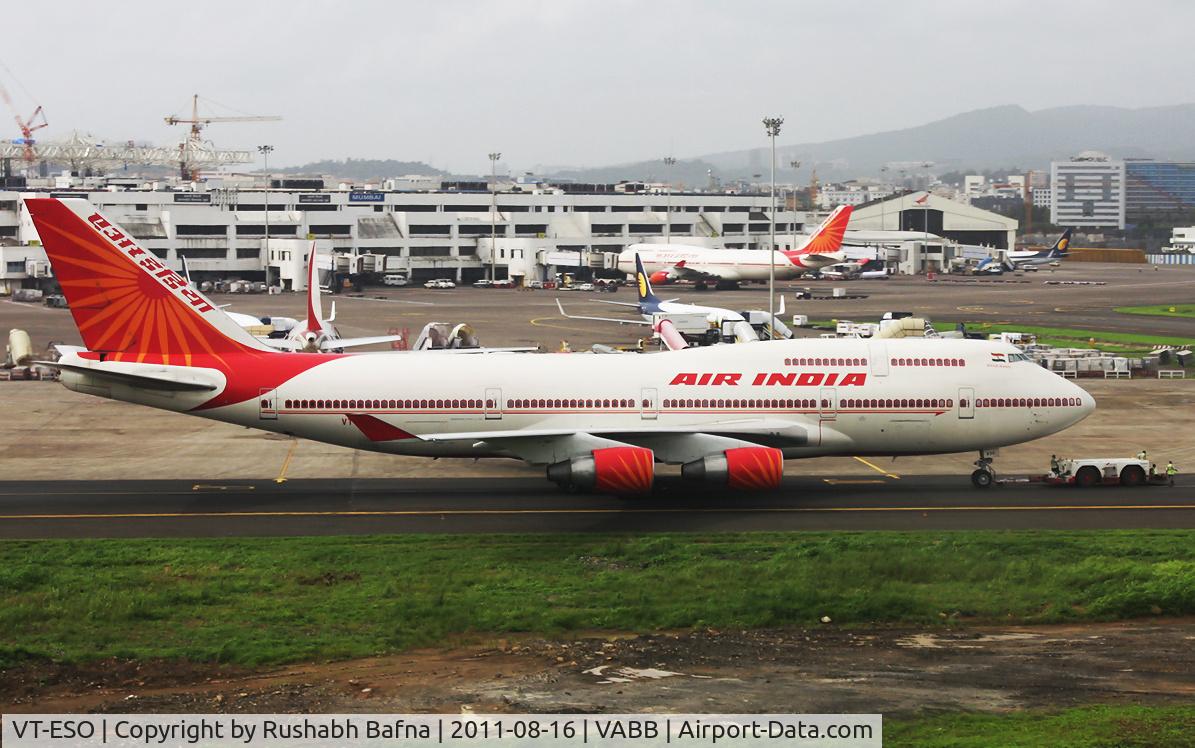 VT-ESO, 1993 Boeing 747-437 C/N 27165, Taken By Me On Mumbai Airport.