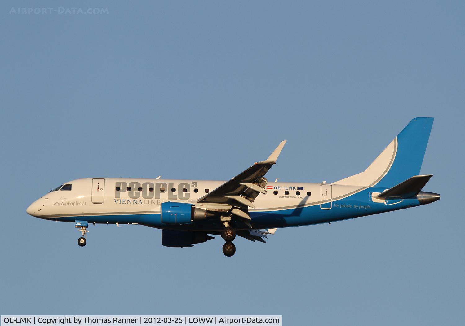 OE-LMK, 2006 Embraer 170LR (ERJ-170-100LR) C/N 17000150, Peoples Viennaline Embraer 170
